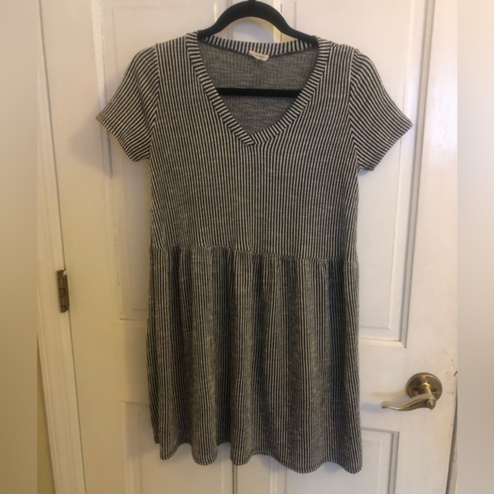 Caution to the Wind Striped Lightweight knit Summer Dress